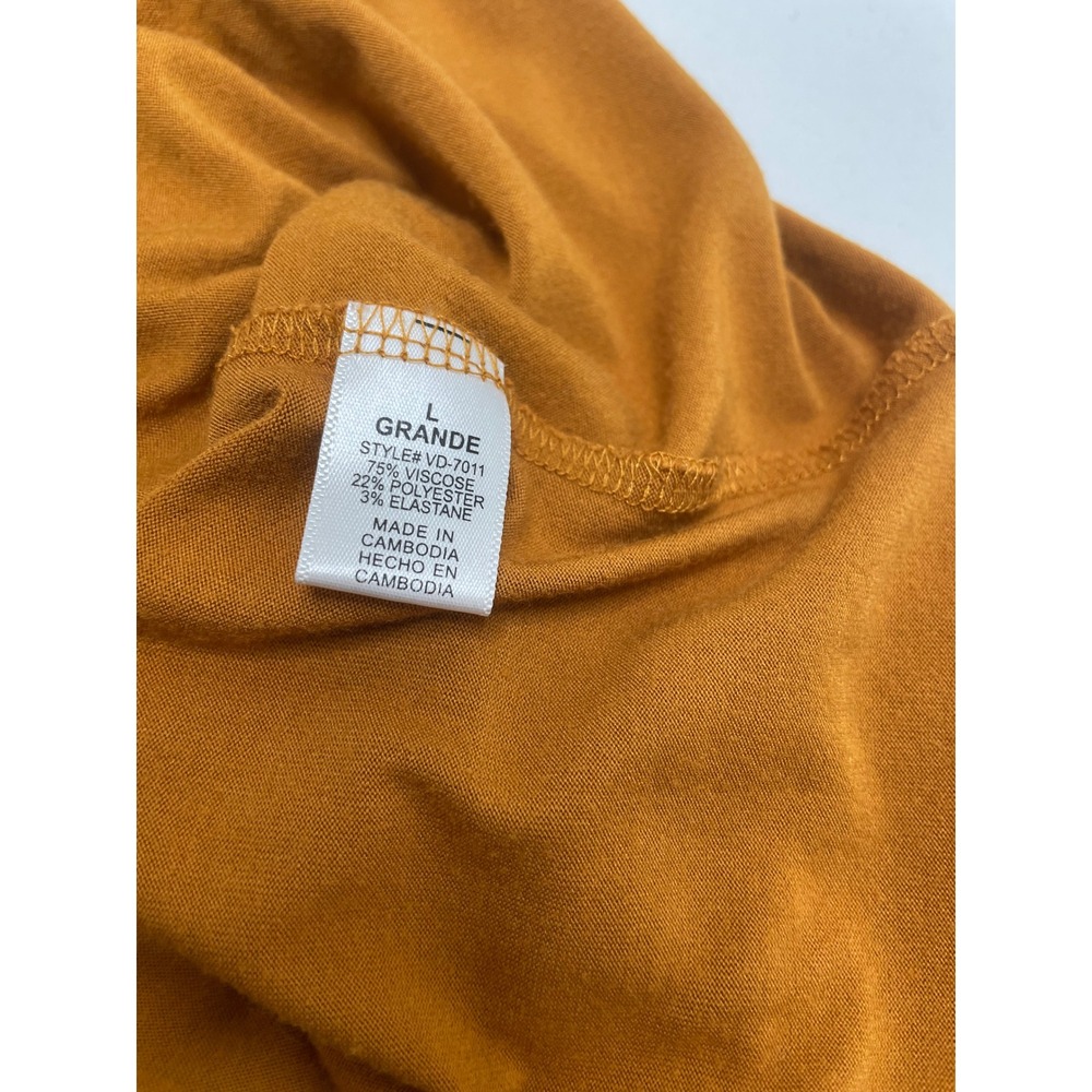 ZENANA OUTFITTERS Burnt Orange Maxi Dress Pockets Elastic Waist Boho Cottage‎ L - Picture 10 of 10